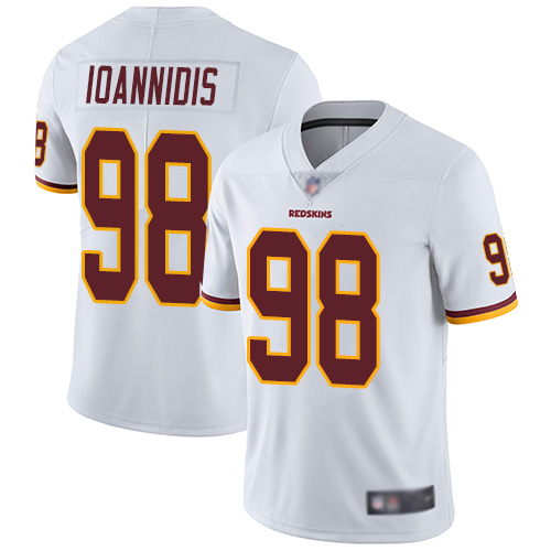 Washington Redskins Limited White Youth Matt Ioannidis Road Jersey NFL Football #98 Vapor Untouchable